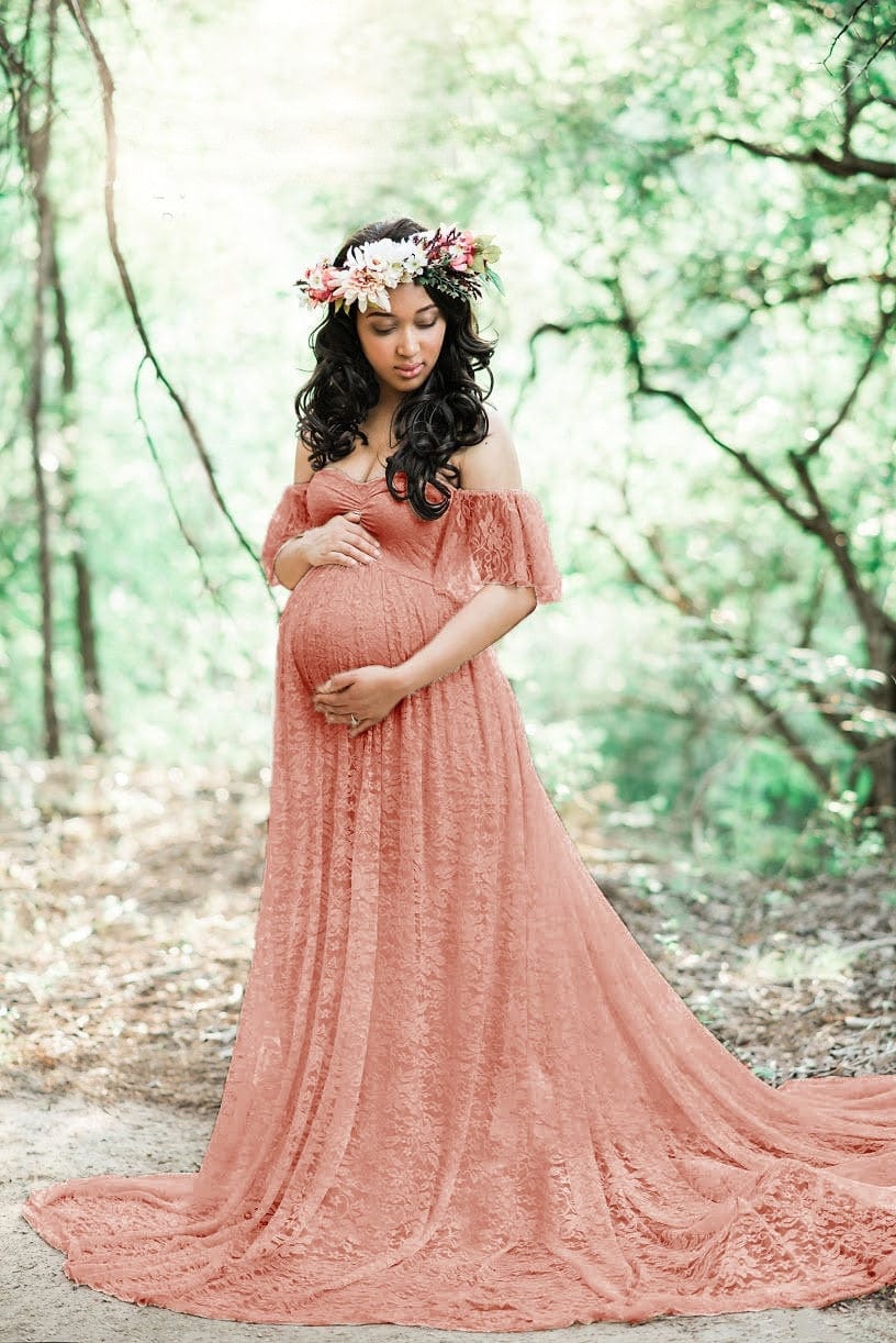 Beautiful Maternity Dresses For Photo Shoot Pregnant Dress Lace Maxi G