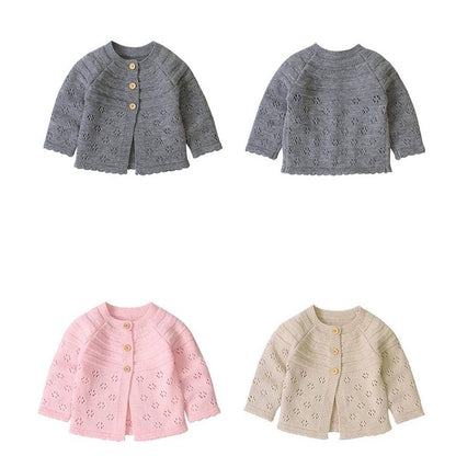 Sweet-Baby Winter Cute Baby Sweater I Knitting Loose Cardigan Kids Sweater I Long Sleeve Warm Sweater