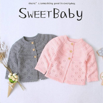 Sweet-Baby Winter Cute Baby Sweater I Knitting Loose Cardigan Kids Sweater I Long Sleeve Warm Sweater