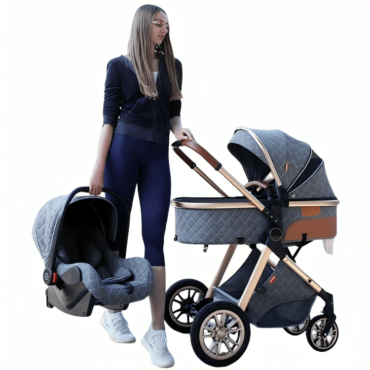 ComfyBaby™ Stroller 3 in 1 Baby Pram or Foldable Stroller For Newborn/Infant