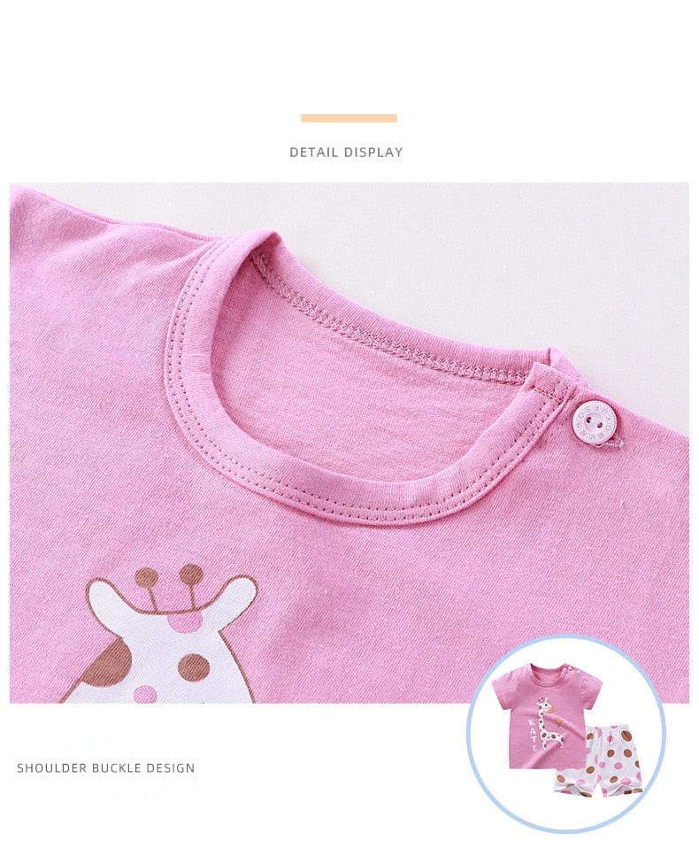 Proactive Baby CoolPrint Stylish Summer Baby Boy T-Shirt & Pant Combination