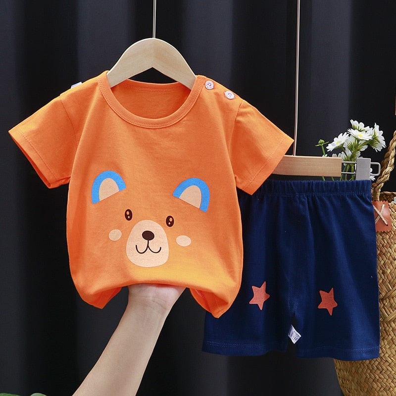 Proactive Baby CoolPrint Stylish Summer Baby Boy T-Shirt & Pant Combo