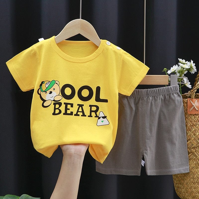 Proactive Baby Baby Clothing CoolPrint Summer Baby Boy Clothes T-Shirt & Pant For Your Little Baby