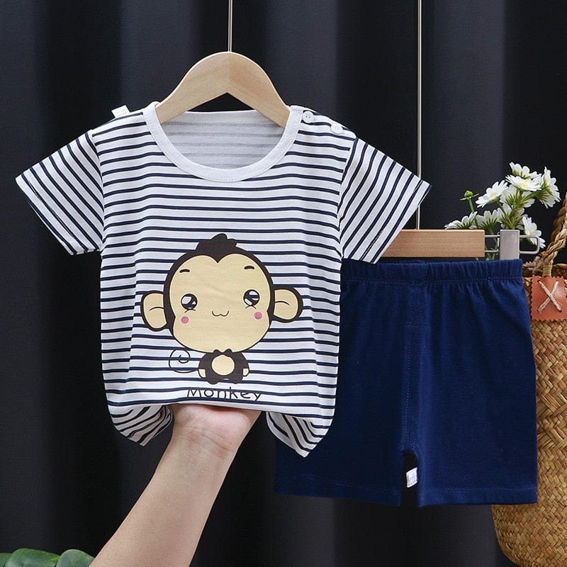 Proactive Baby Baby Clothing 3 / 2T CoolPrint Summer Baby Boy Clothes T-Shirt & Pant For Your Little One