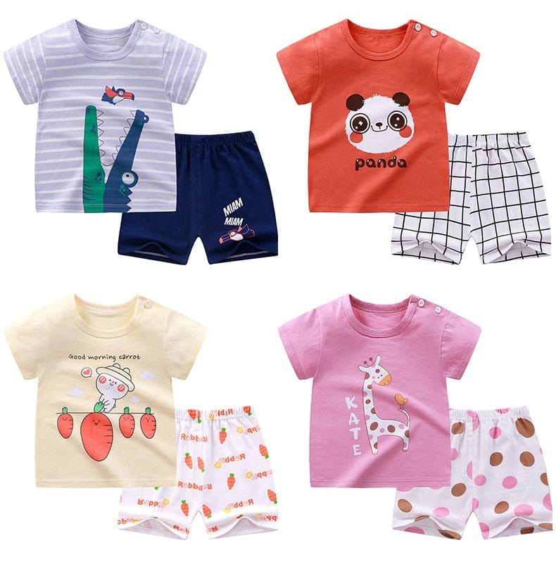 Proactive Baby Baby Clothing CoolPrint Summer Baby Boy Clothes T-Shirt & Pant For Your Little One