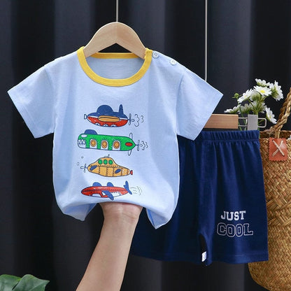 Proactive Baby Cute Print / 2T CoolPrint Summer Baby Clothes 2 pcs T-Shirt & Pant With Quirky Prints