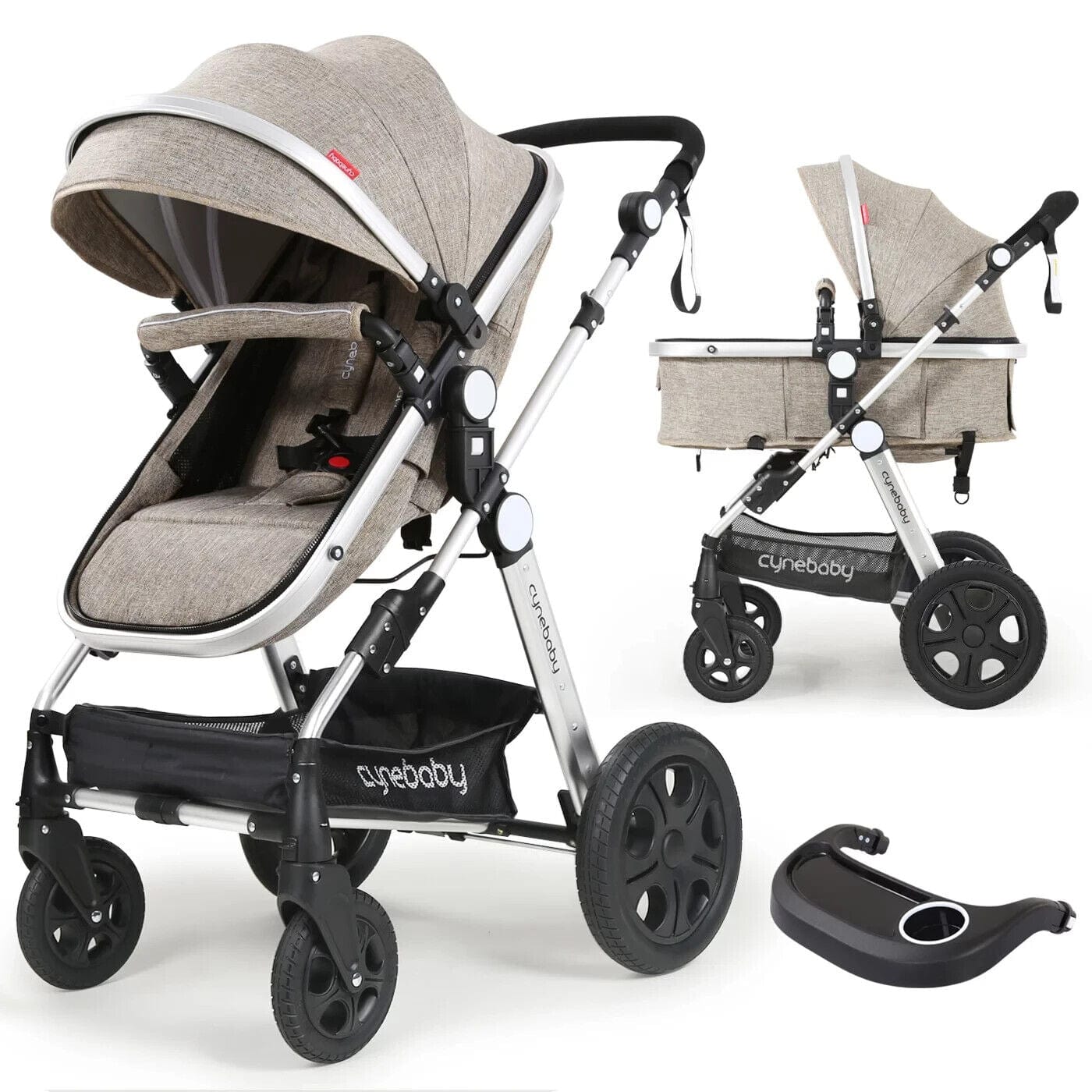 Proactive Baby Baby Strollers Cynebaby Convertible Bassinet & Luxury Stroller/Pram Stroller