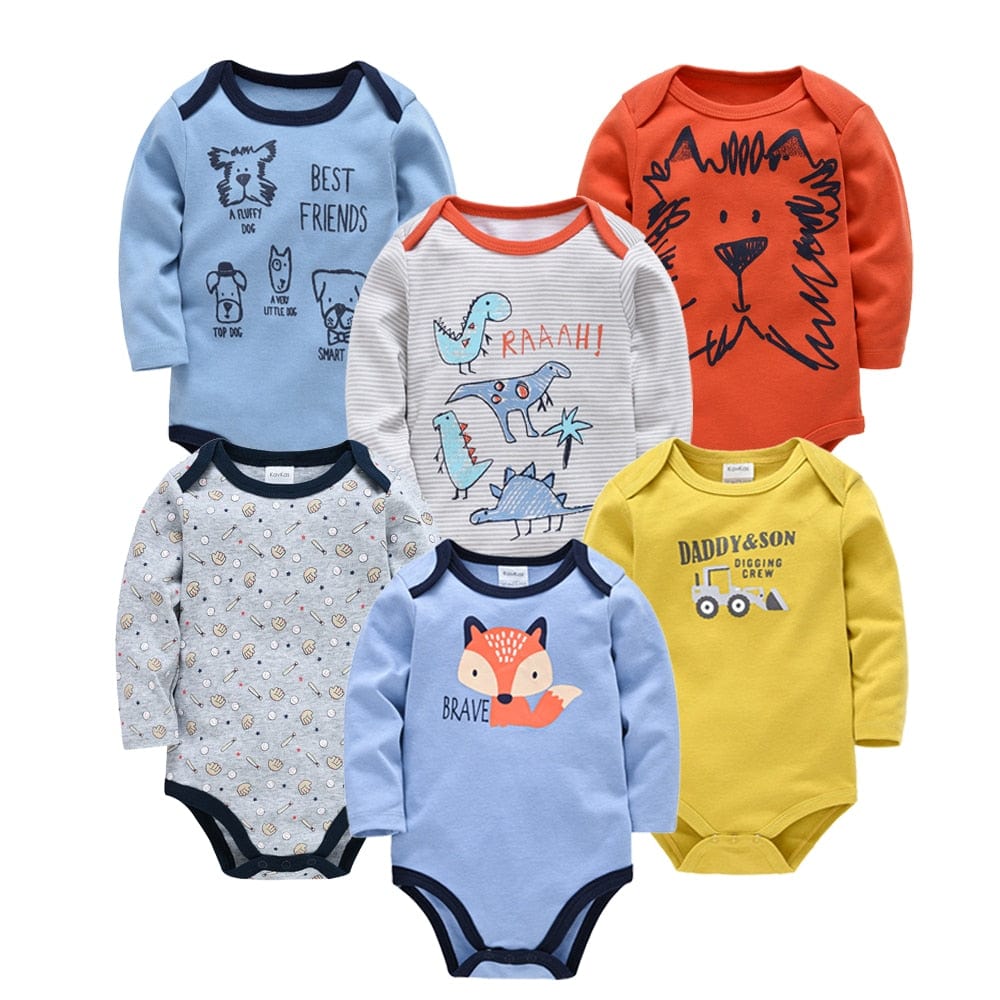 Proactive Baby Baby Clothing 1 / 18-24M KAVKAS Fashionable Baby 100% Cotton, Soft Long-Sleeve Autumn, Boy/Girl Bodysuit for Newborn Toddler