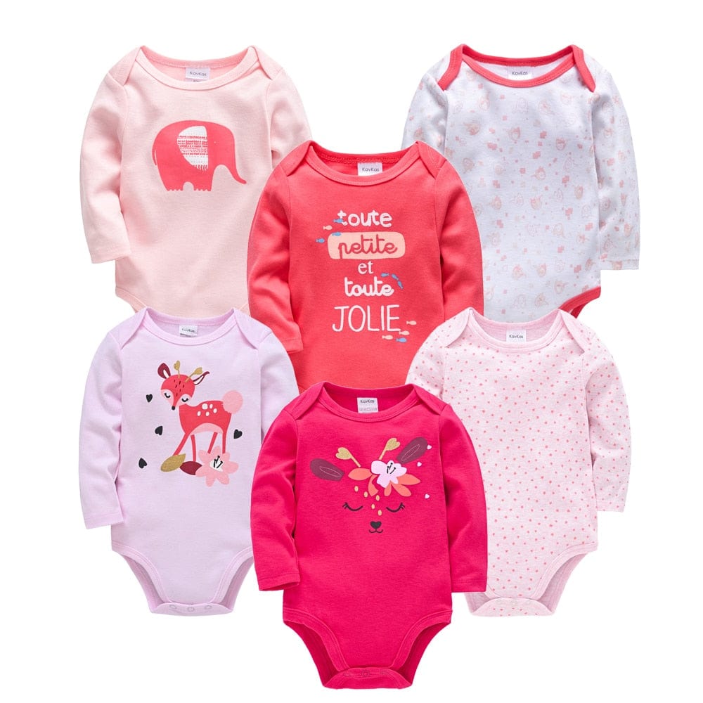Proactive Baby Baby Clothing KAVKAS Fashionable Baby 100% Cotton, Soft Long-Sleeve Autumn, Boy/Girl Bodysuit for Newborn Toddler