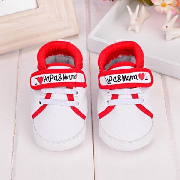 Amazon.com: New Canvas Classic Sports Sneakers Newborn Baby Boys Girls  First Walkers Shoes Infant Toddler Soft Sole Anti-Slip Baby Shoes  (0-6months, Red Baby) : Clothing, Shoes & Jewelry