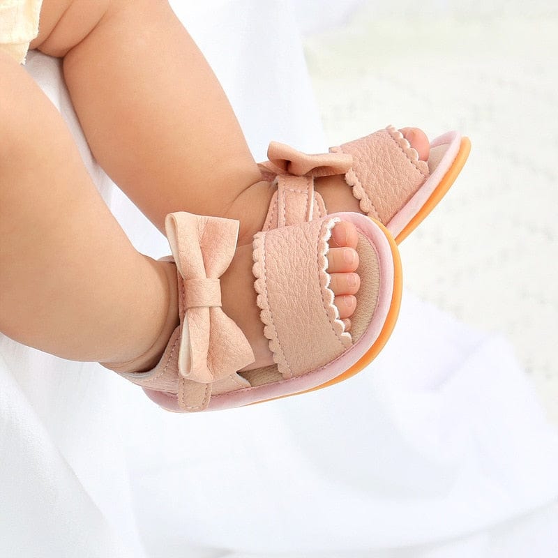 Proactive Baby Baby Footwear LoveBaby Summer Breathable Shoes for Baby Girl-Soft Rubber, Sole Anti-Slip & Bowknot