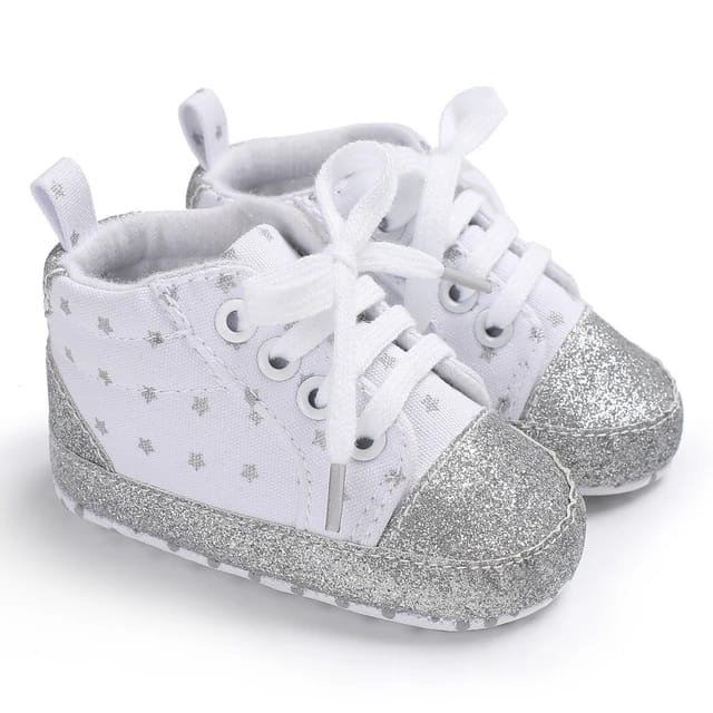 Proactive Baby Baby & Toddler LoveTheRoad Infant Boys/Girls Star/Strip Canvas Shoes  - Soft Sole, Anti-Slip & Strong Shoes