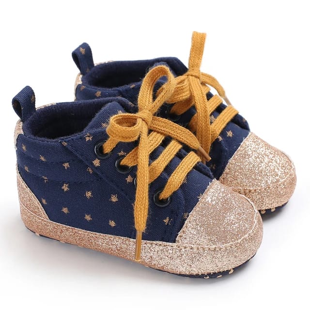 Proactive Baby Baby & Toddler LoveTheRoad Infant Boys/Girls Star/Strip Canvas Shoes  - Soft Sole, Anti-Slip & Strong Shoes