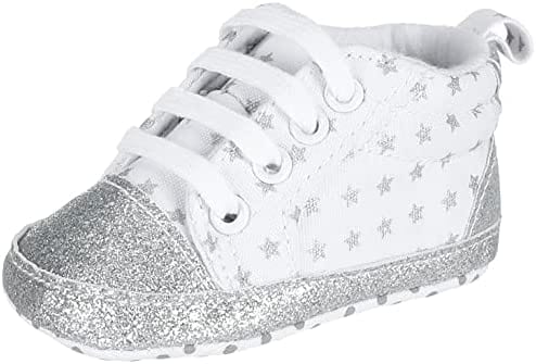 Proactive Baby Baby & Toddler LoveTheRoad Infant Boys/Girls Star/Strip Canvas Shoes  - Soft Sole, Anti-Slip & Strong Shoes