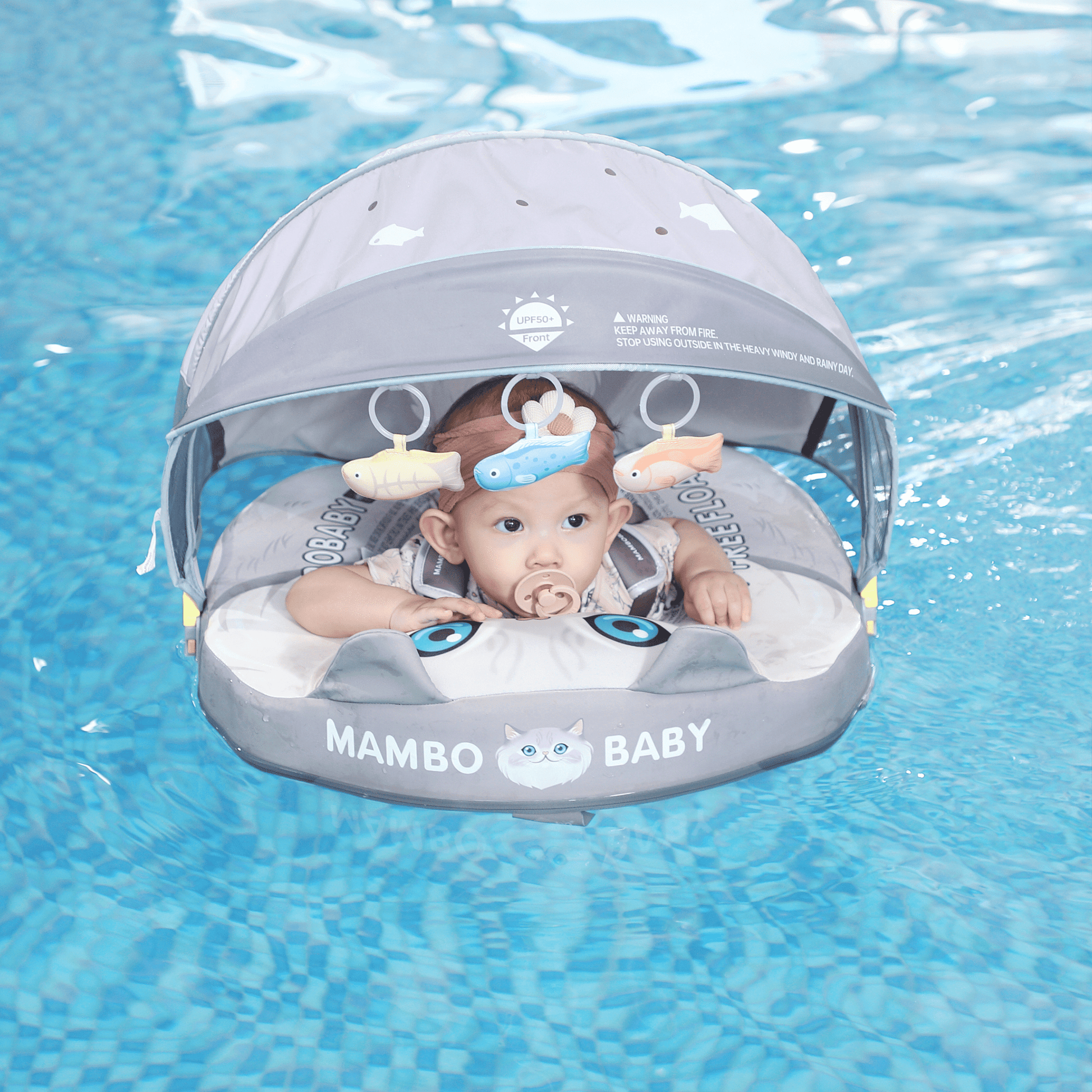 Mambobaby™ Baby Swim Float with Canopy & Safety Seat (3–24 Months) | Cat Edition - 10790228-3d-cover-steamship-m - Proactive Baby