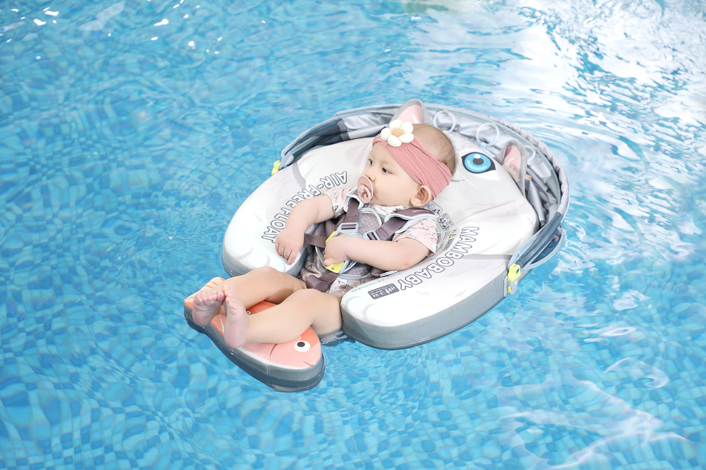 Mambobaby™ Baby Swim Float with Canopy & Safety Seat (3–24 Months) | Cat Edition - 10790228-3d-cover-steamship-m - Proactive Baby