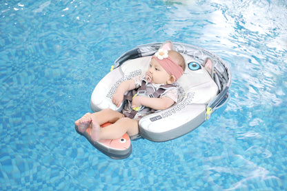 Mambobaby™ Baby Swim Float with Canopy & Safety Seat (3–24 Months) | Cat Edition - 10790228-3d-cover-steamship-m - Proactive Baby