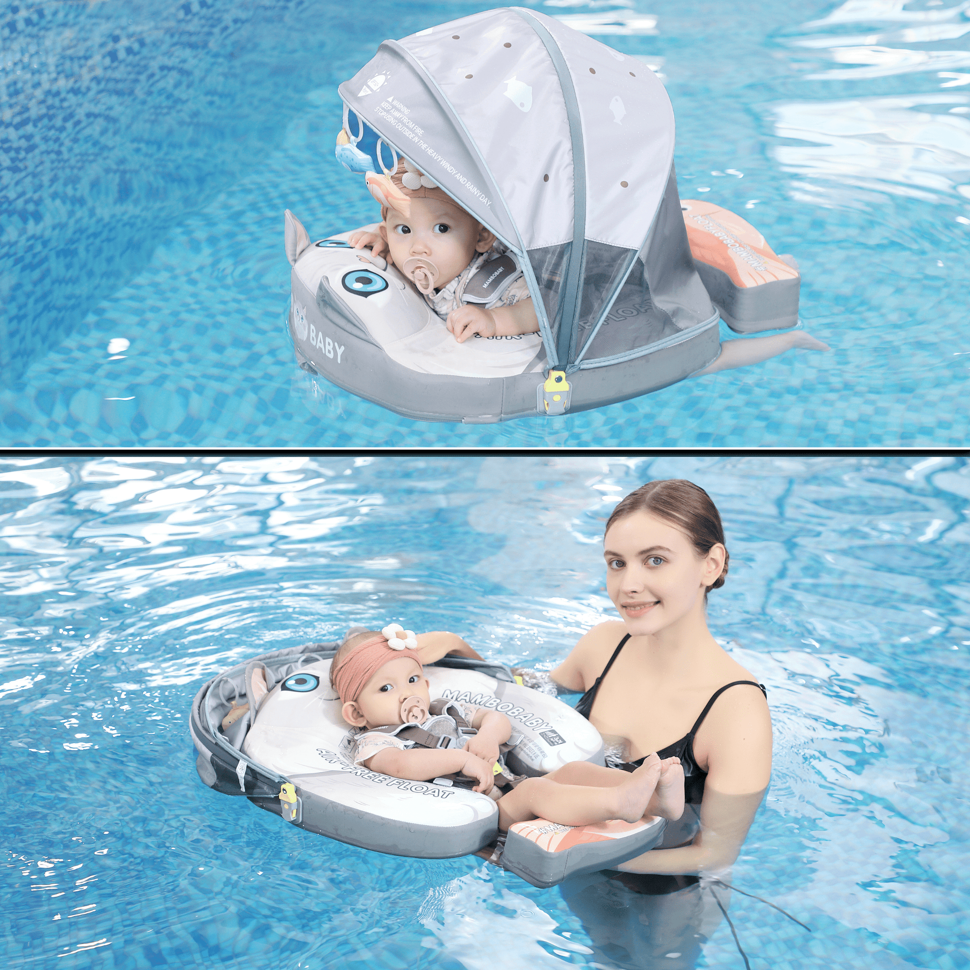 Mambobaby™ Baby Swim Float with Canopy & Safety Seat (3–24 Months) | Cat Edition - 10790228-3d-cover-steamship-m - Proactive Baby