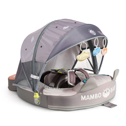 Mambobaby™ Baby Swim Float with Canopy & Safety Seat (3–24 Months) | Cat Edition - 10790228-3d-cover-steamship-m - Proactive Baby