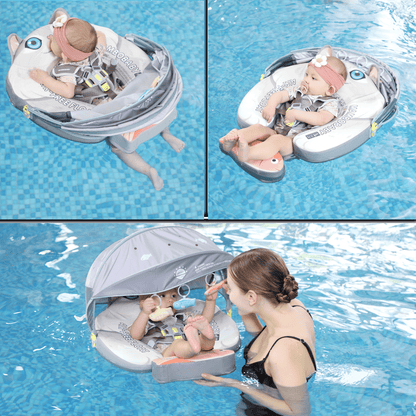 Mambobaby™ Baby Swim Float with Canopy & Safety Seat (3–24 Months) | Cat Edition - 10790228-3d-cover-steamship-m - Proactive Baby