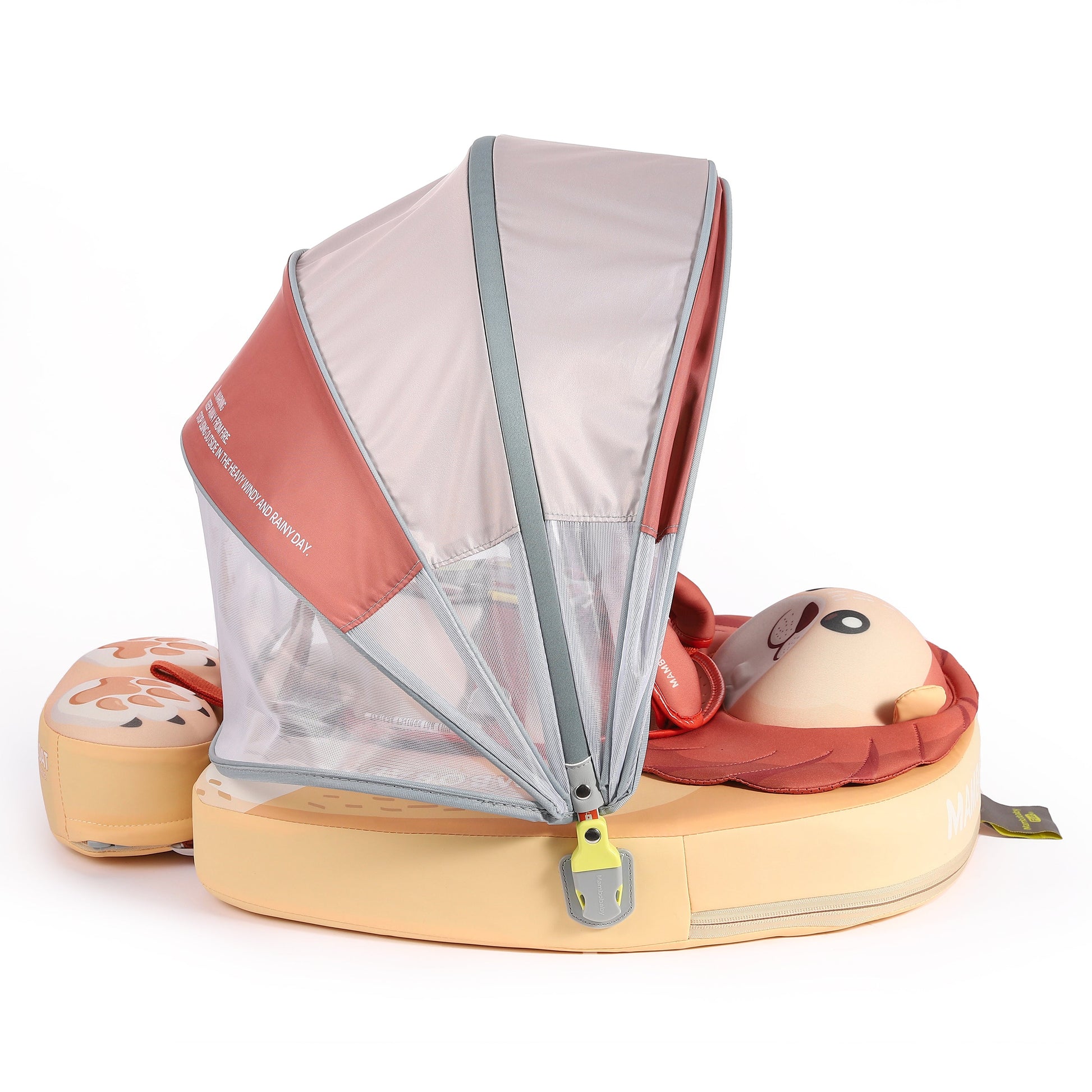 Mambobaby™ Baby Swim Float with Canopy & Safety Seat (3–24 Months) | Daddy Lion Edition - 10790228-3d-cover-steamship-m - Proactive Baby