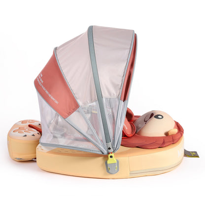 Mambobaby™ Baby Swim Float with Canopy & Safety Seat (3–24 Months) | Daddy Lion Edition - 10790228-3d-cover-steamship-m - Proactive Baby