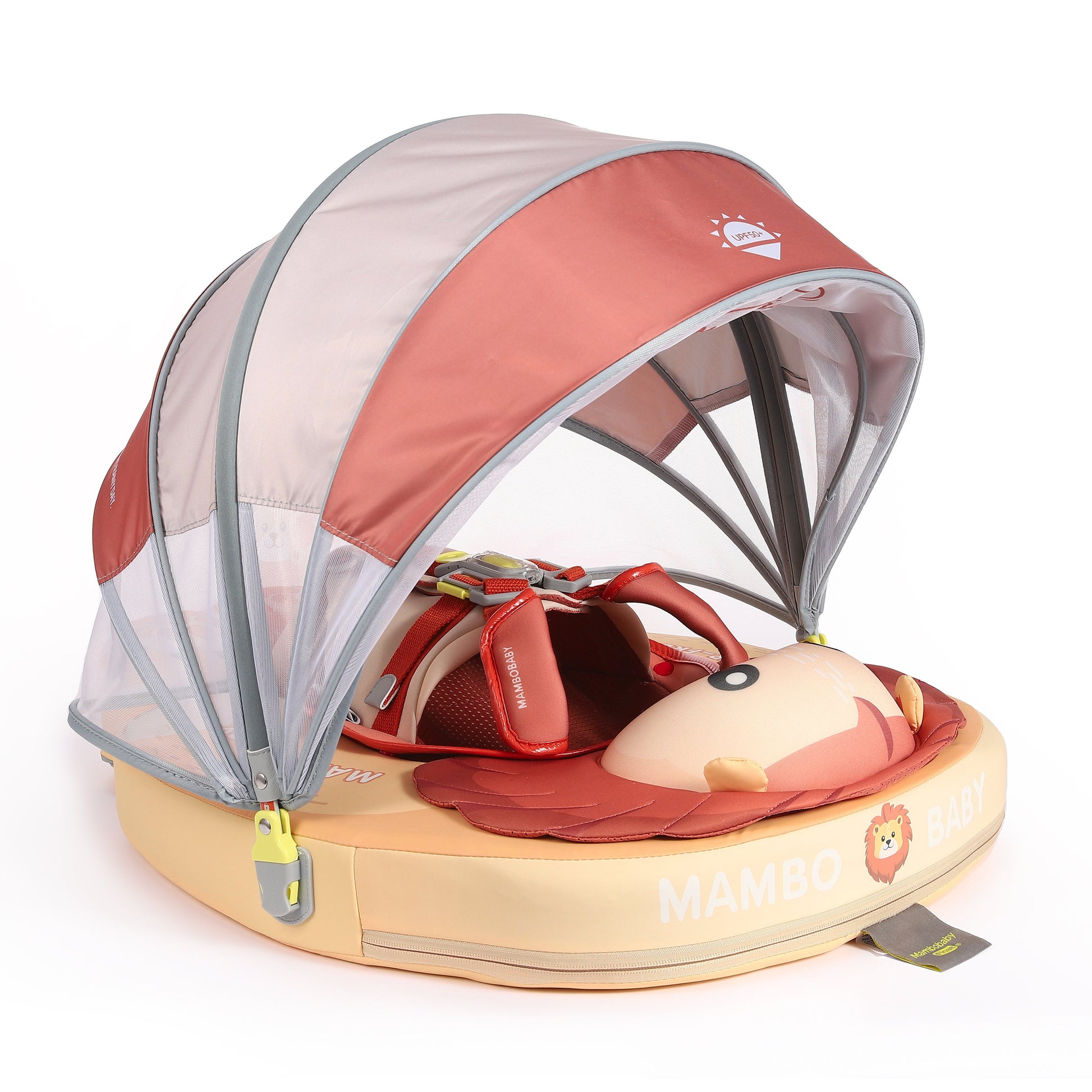 Mambobaby™ Baby Swim Float with Canopy & Safety Seat (3–24 Months) | Daddy Lion Edition - 10790228-3d-cover-steamship-m - Proactive Baby