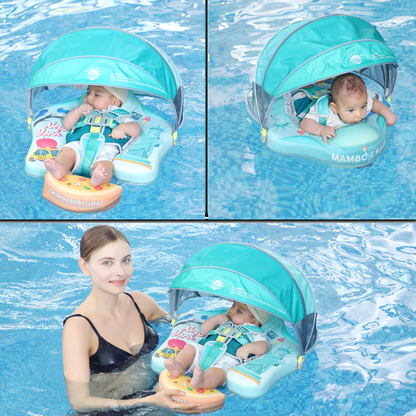 Mambobaby™ Baby Swim Float with Canopy & Safety Seat (3–24 Months) | Magic New York Edition - 10790228-3d-cover-steamship-m - Proactive Baby