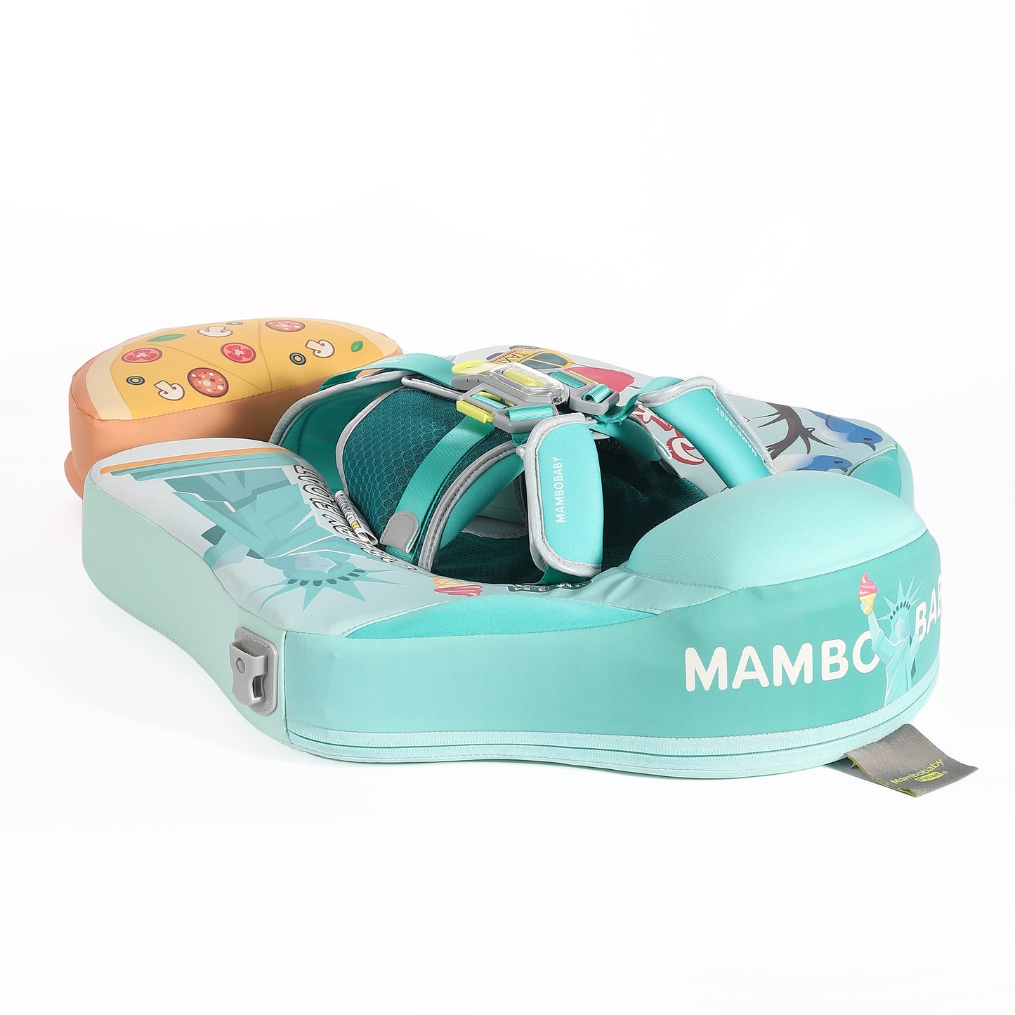 Mambobaby™ Baby Swim Float with Canopy & Safety Seat (3–24 Months) | Magic New York Edition - 10790228-3d-cover-steamship-m - Proactive Baby