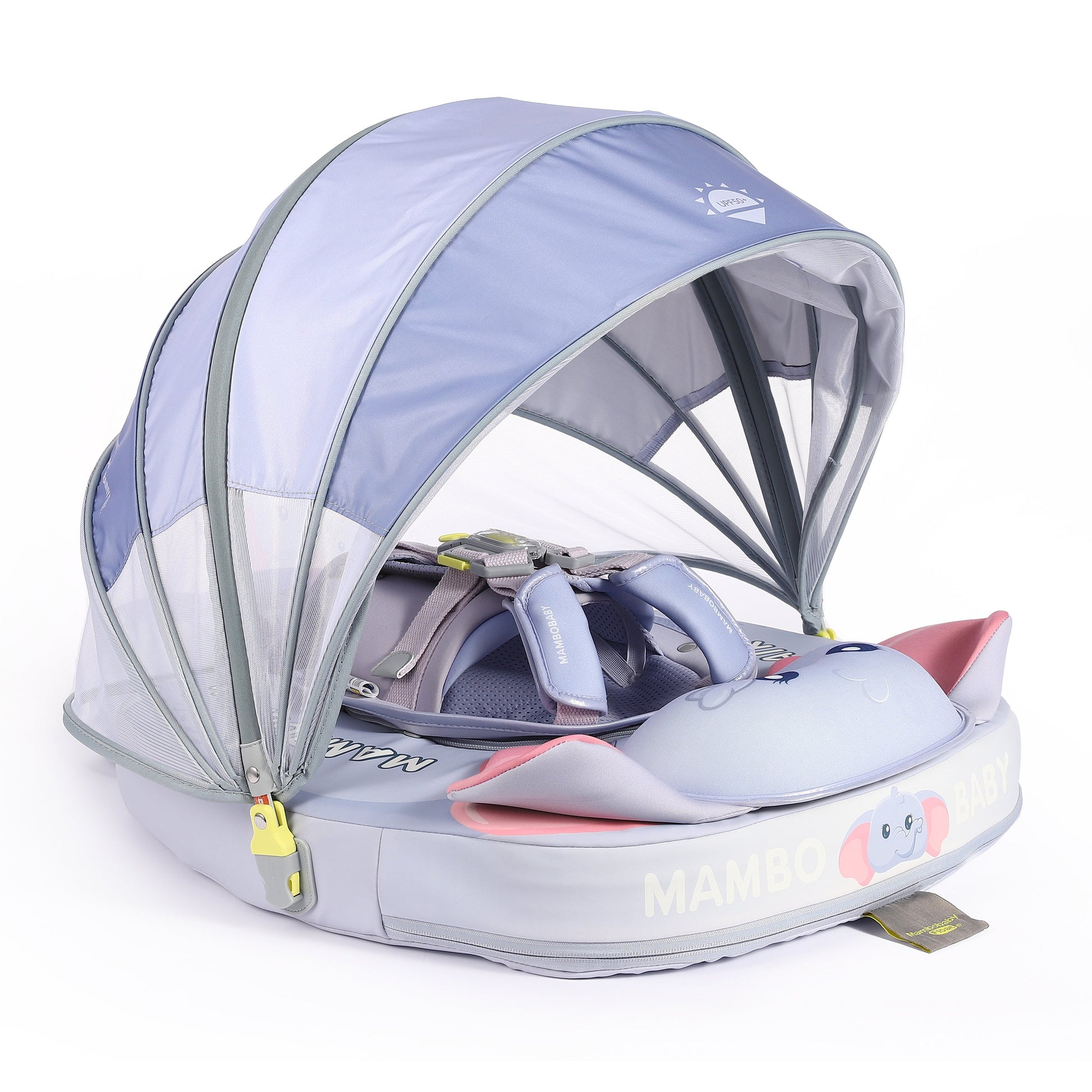 Mambobaby™ Baby Swim Float with Canopy & Safety Seat (3–24 Months) |Mommy Elephant Edition - 10790228-3d-cover-steamship-m - Proactive Baby