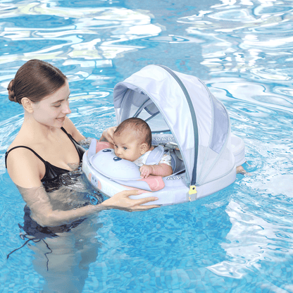Mambobaby™ Baby Swim Float with Canopy & Safety Seat (3–24 Months) |Mommy Elephant Edition - 10790228-3d-cover-steamship-m - Proactive Baby