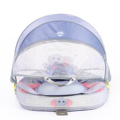 Mambobaby™ Baby Swim Float with Canopy & Safety Seat (3–24 Months) |Mommy Elephant Edition - 10790228-3d-cover-steamship-m - Proactive Baby