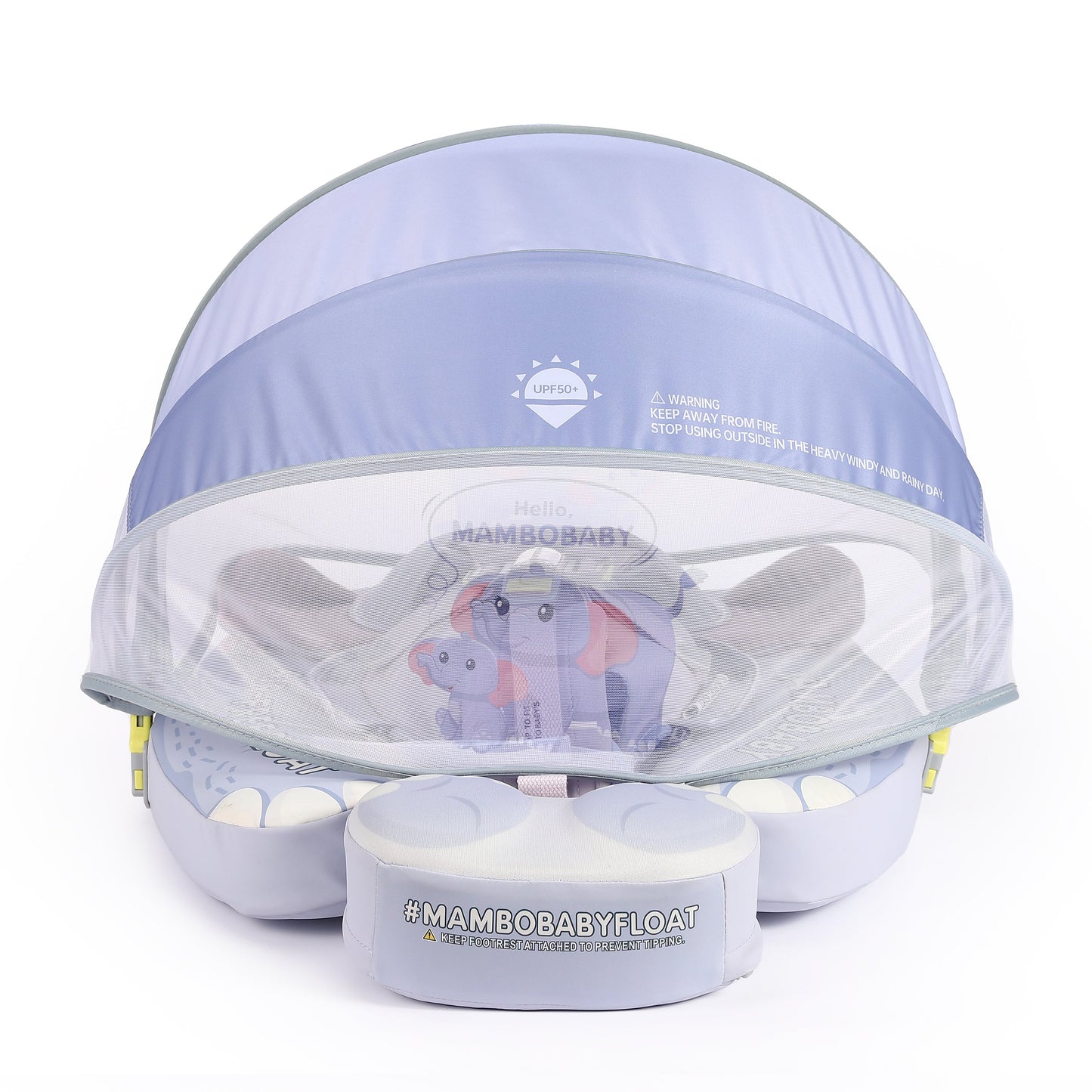 Mambobaby™ Baby Swim Float with Canopy & Safety Seat (3–24 Months) |Mommy Elephant Edition - 10790228-3d-cover-steamship-m - Proactive Baby