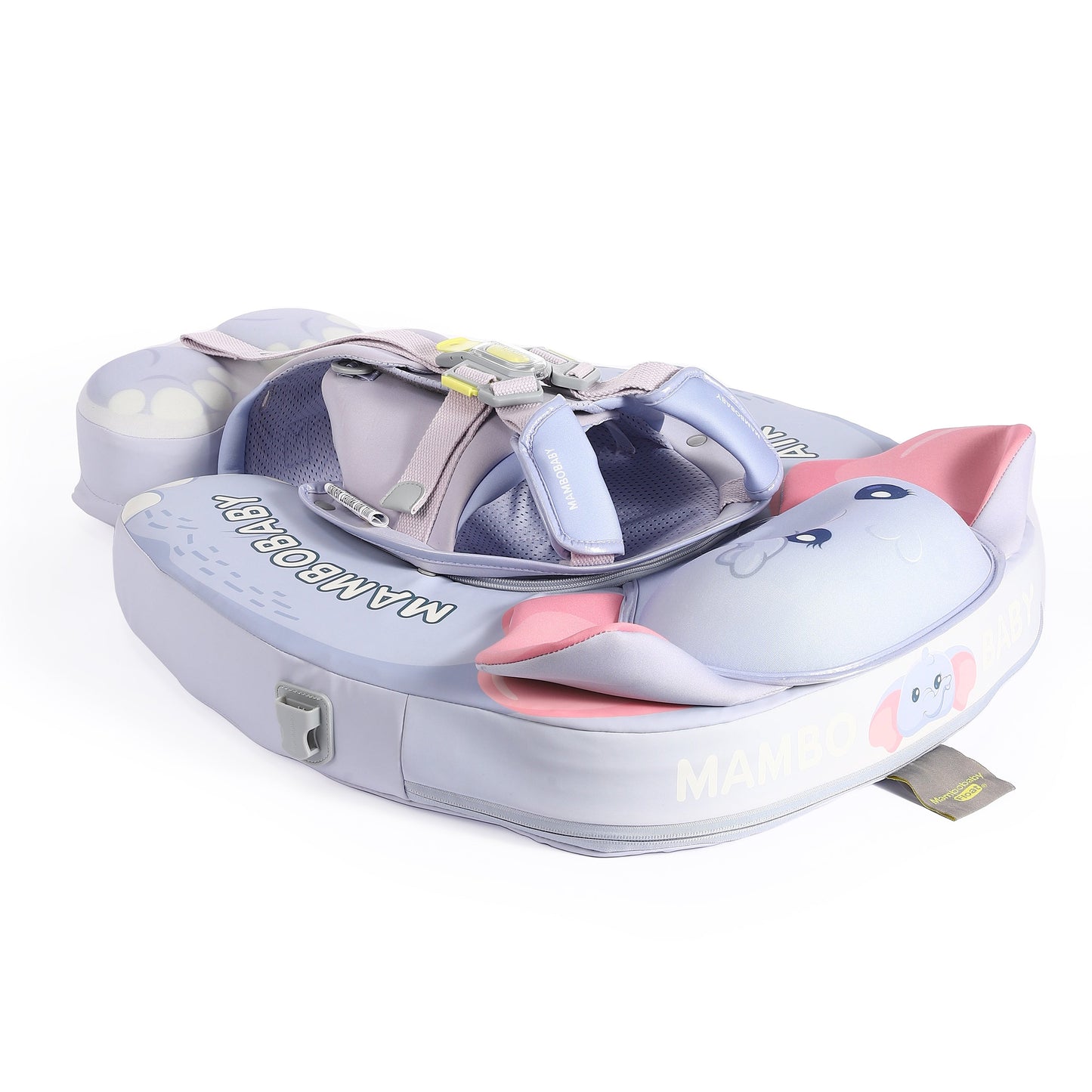 Mambobaby™ Baby Swim Float with Canopy & Safety Seat (3–24 Months) |Mommy Elephant Edition - 10790228-3d-cover-steamship-m - Proactive Baby