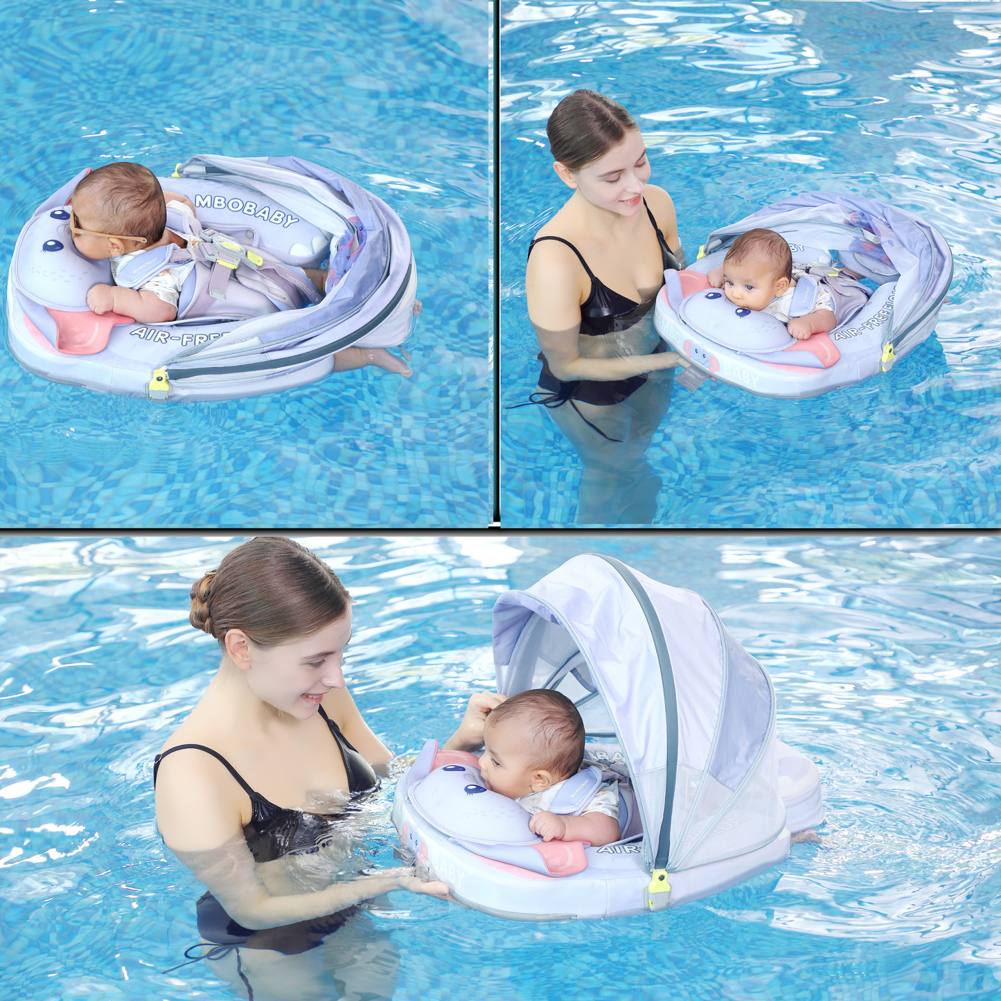 Mambobaby™ Baby Swim Float with Canopy & Safety Seat (3–24 Months) |Mommy Elephant Edition - 10790228-3d-cover-steamship-m - Proactive Baby