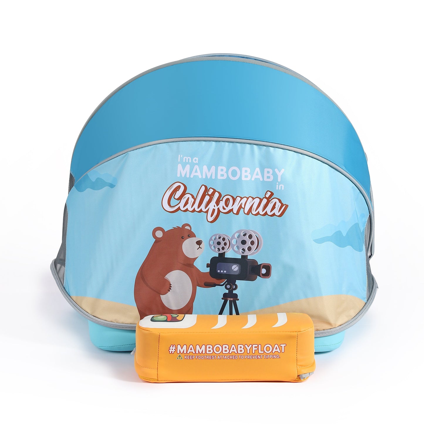 Mambobaby™ Baby Swim Float with Canopy & Safety Seat (3–24 Months) | Sunny California Edition - 10790228-3d-cover-steamship-m - Proactive Baby