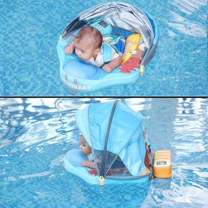 Mambobaby™ Baby Swim Float with Canopy & Safety Seat (3–24 Months) | Sunny California Edition - 10790228-3d-cover-steamship-m - Proactive Baby