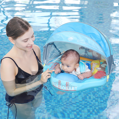 Mambobaby™ Baby Swim Float with Canopy & Safety Seat (3–24 Months) | Sunny California Edition - 10790228-3d-cover-steamship-m - Proactive Baby