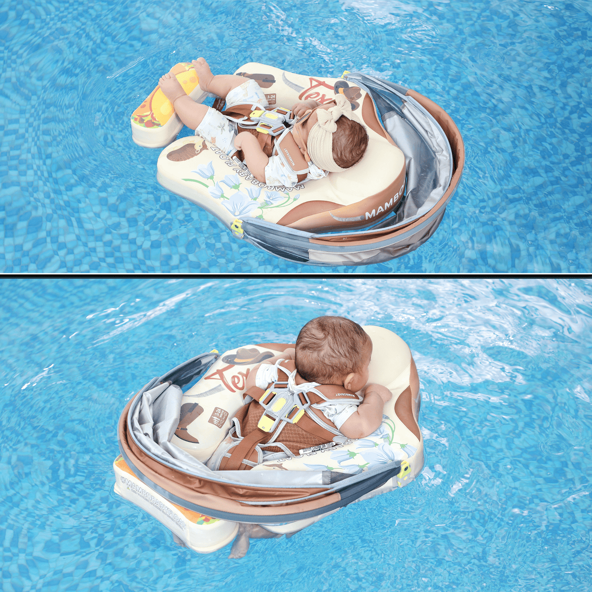 Mambobaby™ Baby Swim Float with Canopy & Safety Seat (3–24 Months) | Texas Rodeo Edition - 10790228-3d-cover-steamship-m - Proactive Baby