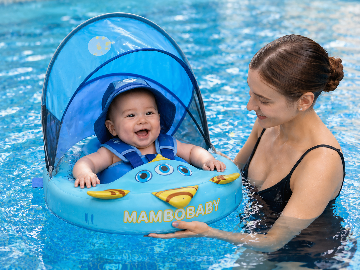 Mambobaby™ Baby Swim Float with Canopy & Safety Seat (3–24 Months) | Tri - Eye Adventurer Edition - 10790228-3d-cover-steamship-m - Proactive Baby