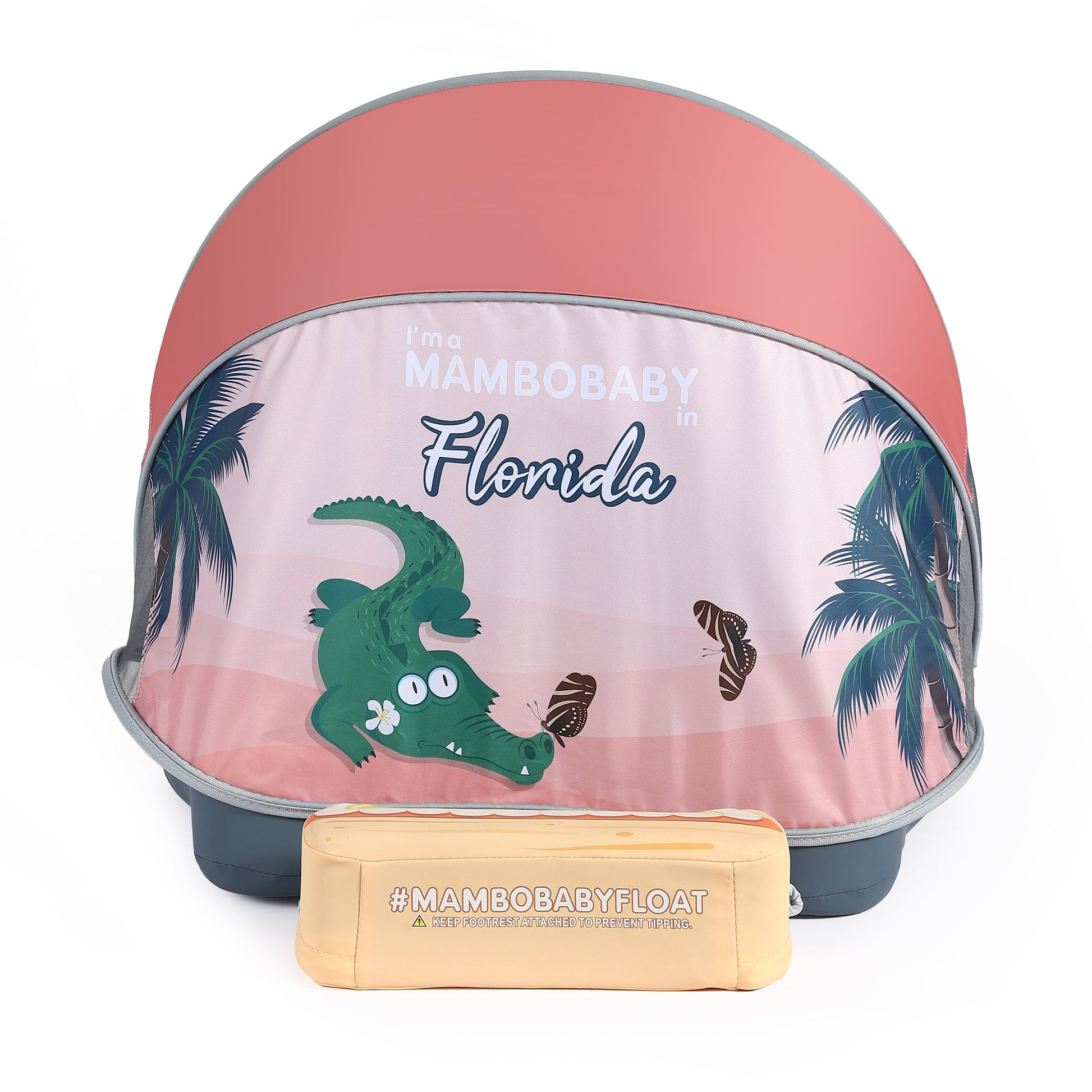 Mambobaby™ Baby Swim Float with Canopy & Safety Seat (3–24 Months) |Tropical Florida Edition - 10790228-3d-cover-steamship-m - Proactive Baby