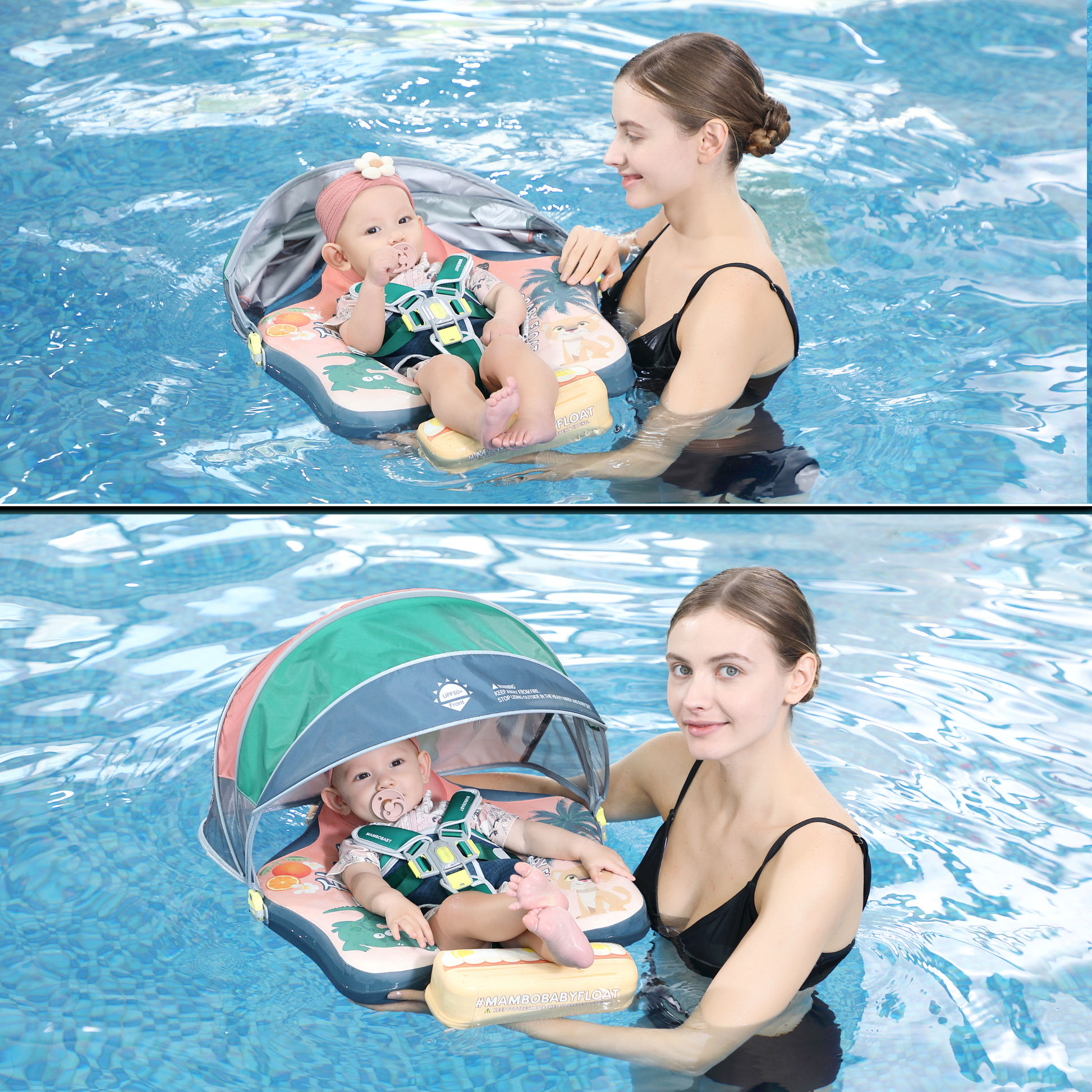 Mambobaby™ Baby Swim Float with Canopy & Safety Seat (3–24 Months) |Tropical Florida Edition - 10790228-3d-cover-steamship-m - Proactive Baby