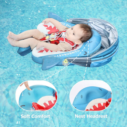 Mambobaby™ Baby Swim Float with Canopy & Safety Seat (3–24 Months) | Unicorn Cuddle Edition - 10790228-3d-cover-steamship-m - Proactive Baby
