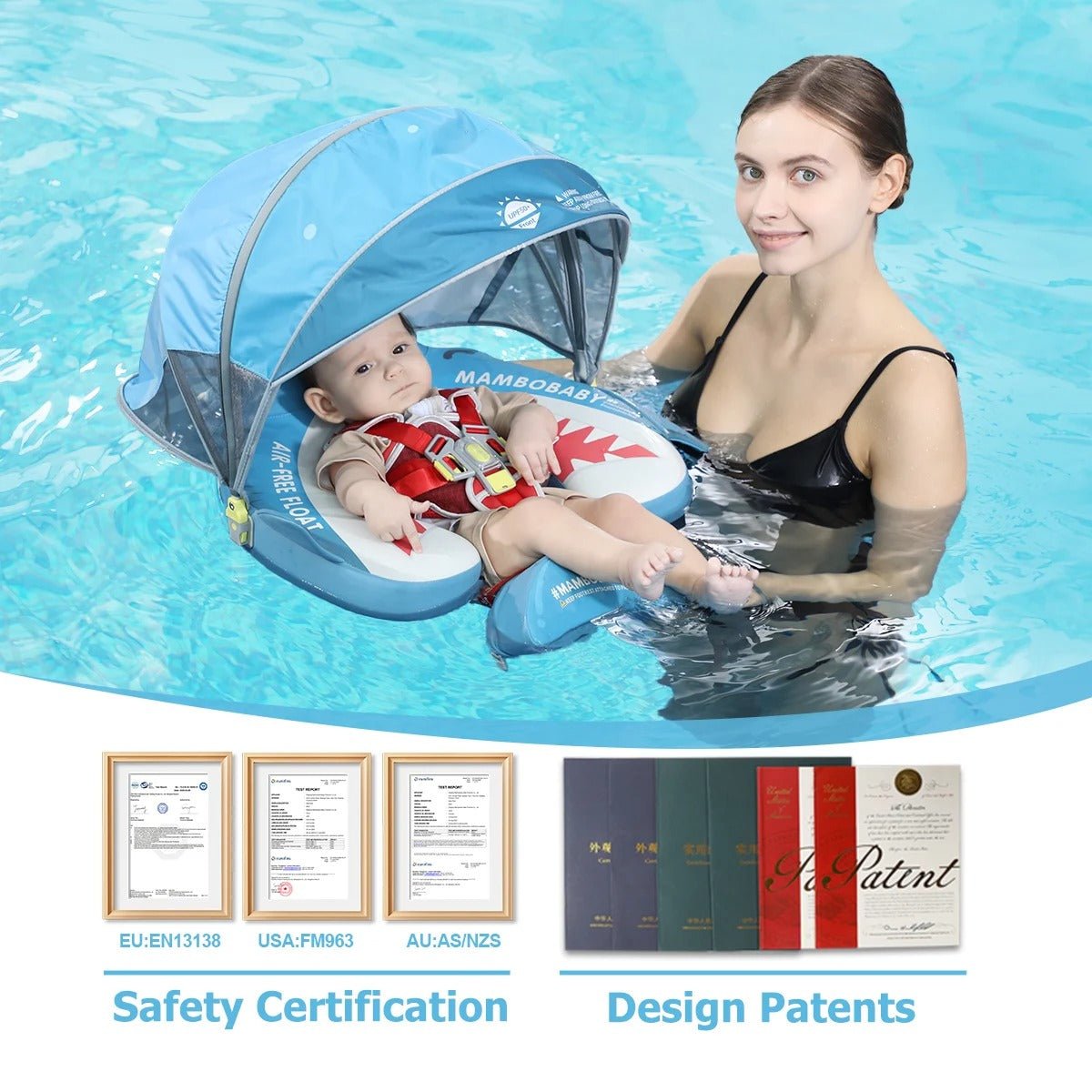 Mambobaby™ Baby Swim Float with Canopy & Safety Seat (3–24 Months) | Unicorn Cuddle Edition - 10790228-3d-cover-steamship-m - Proactive Baby