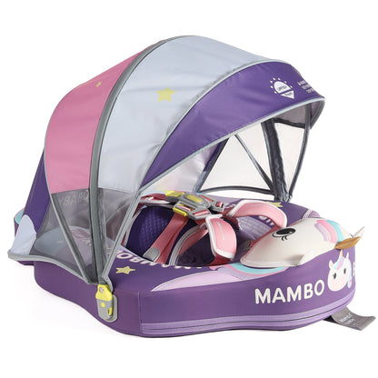 Mambobaby™ Baby Swim Float with Canopy & Safety Seat (3–24 Months) | Unicorn Cuddle Edition - 10790228-3d-cover-steamship-m - Proactive Baby