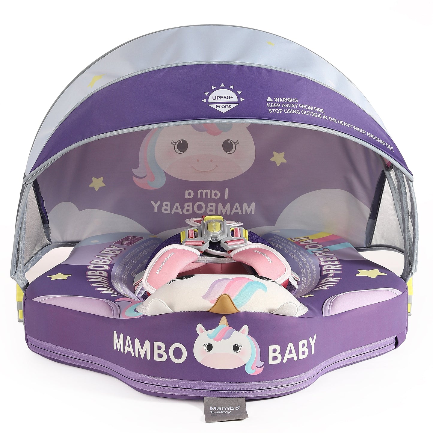 Mambobaby™ Baby Swim Float with Canopy & Safety Seat (3–24 Months) | Unicorn Cuddle Edition - 10790228-3d-cover-steamship-m - Proactive Baby