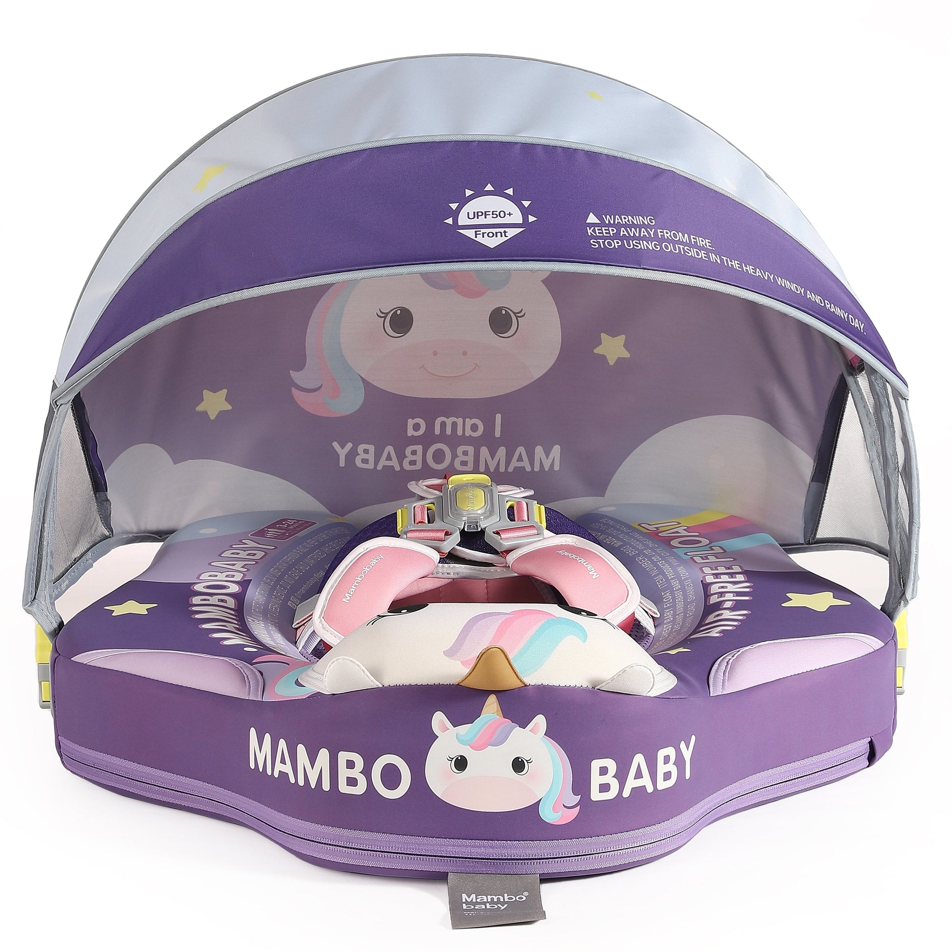 Mambobaby™ Baby Swim Float with Canopy & Safety Seat (3–24 Months) | Unicorn Cuddle Edition - 10790228-3d-cover-steamship-m - Proactive Baby