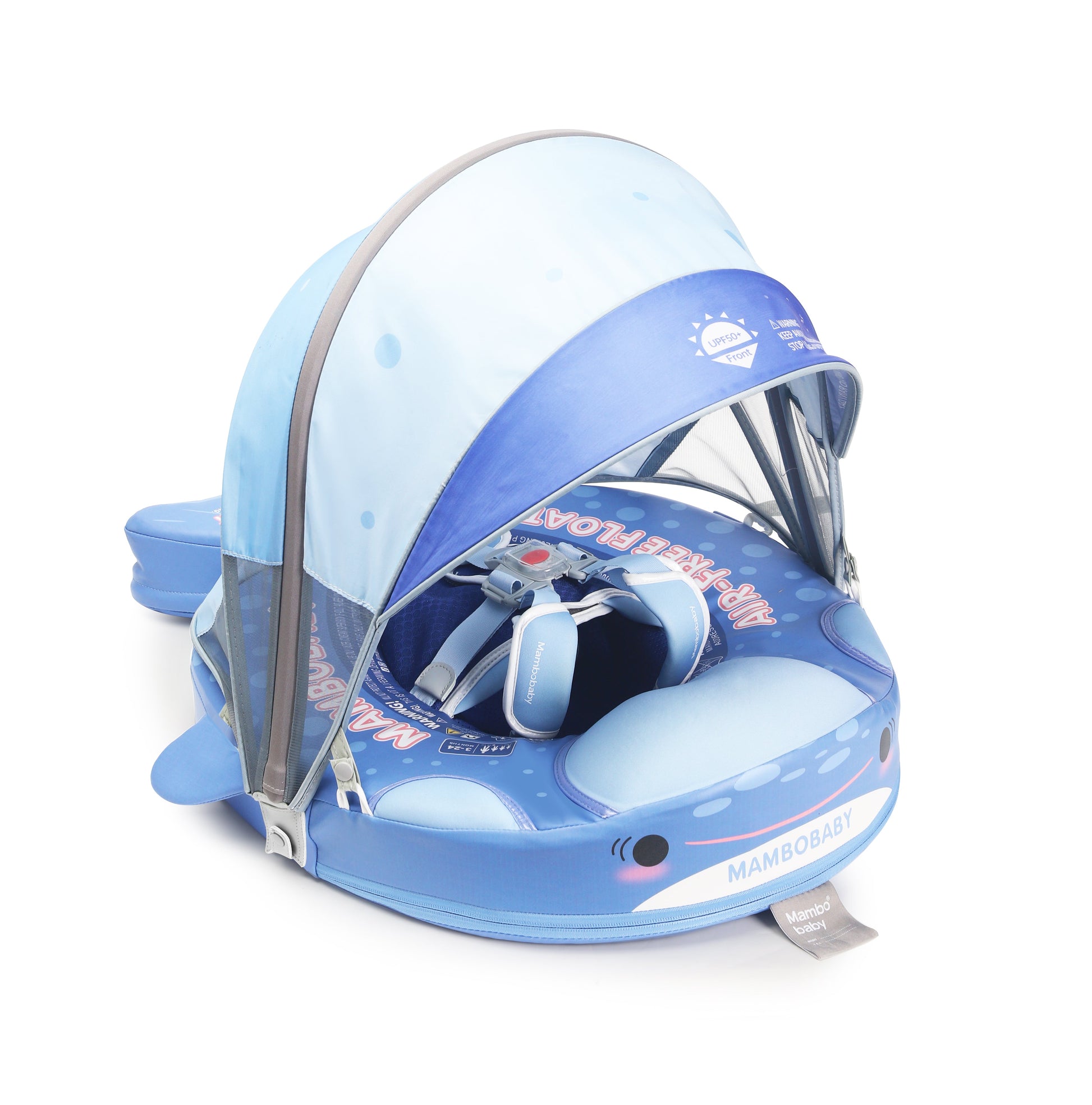 Mambobaby™ Baby Swim Float with Canopy & Safety Seat (3–24 Months) |Whale Shark Edition - 10790228-3d-cover-steamship-m - Proactive Baby