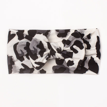 Proactive Baby Baby Headband A New Baby Leopard Print Headband With Bowknot