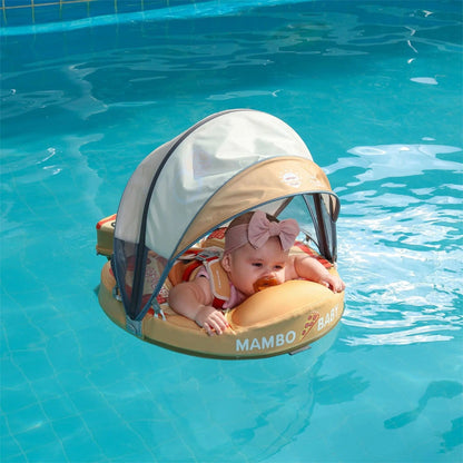 Proactive Baby New Mambobaby Non-Inflatable Float with Canopy for Infant